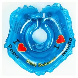 Круг на шею, полноцветный, цвет голубой