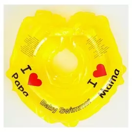 Круг на шею, полноцветный, цвет желтый