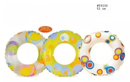 Круг надувной с яркими узорами 51 см