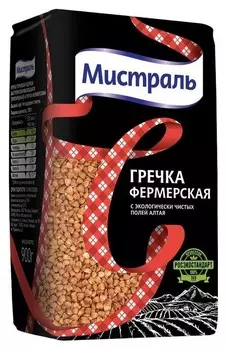 Крупа гречка мистраль фермерская, 900г