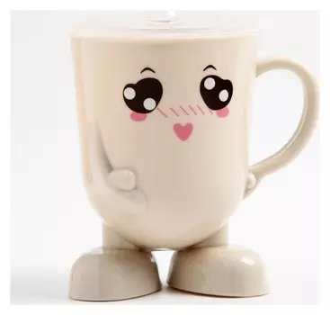 Кружка детская с крышкой, 270 мл