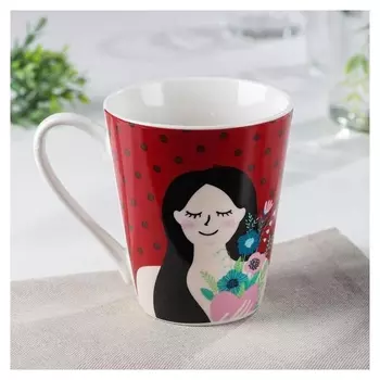 Кружка доляна «8 марта. девушка», 320 мл