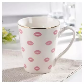 Кружка доляна «Минимализм. губы», 350 мл