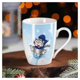 Кружка доляна «Новый год. тигрёнок в кураже», 350 мл