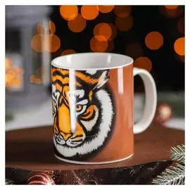 Кружка доляна «Новый год. взгляд тигра», 280 мл