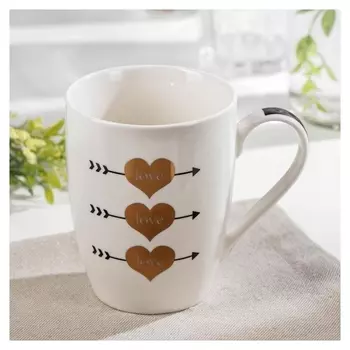 Кружка доляна «Стрелы амура», 350 мл, 12×8,4×10,5 см