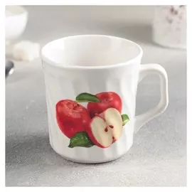 Кружка доляна «Яблочки», 140 мл, 9,5×7×6,7 см