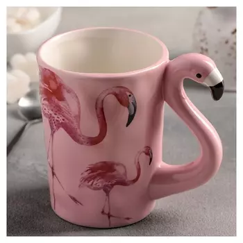 Кружка «Фламинго», 400 мл, 13×8,5×11 см
