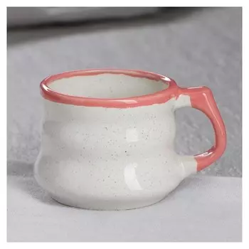 Кружка "Фламинго лайт", бело-розовая, 260 мл