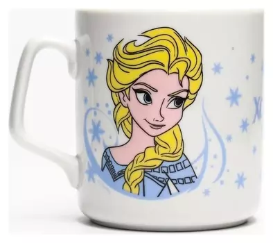 Кружка керамическая, холодное сердце, 350 мл