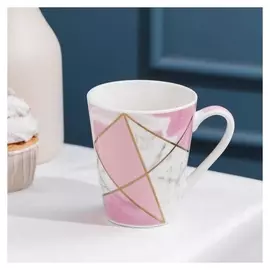 Кружка Magistro «Розовый мрамор», 310 мл