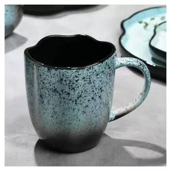 Кружка неровный край "Синяя", 350 мл