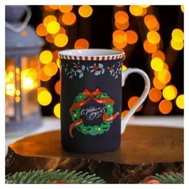 Кружка «Новый год. праздничный венок», 300 мл