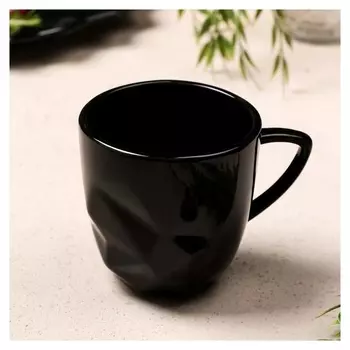 Кружка "Обсидиан", чёрная, 350 мл