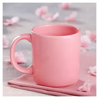 Кружка "Офисная", розовая, 0.35 л