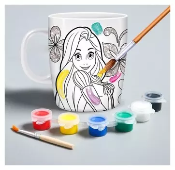 Кружка под роспись «Рапунцель»‎, принцессы дисней, 250 мл