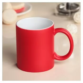 Кружка под сублимацию 320 мл "Хамелеон", цвет красный