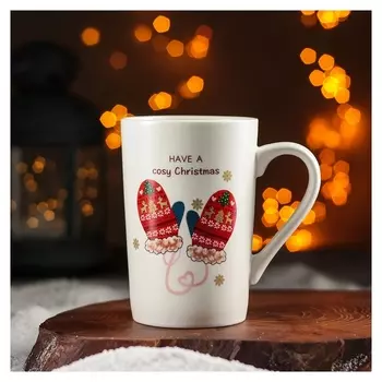 Кружка «Рождественские варежки», 380 мл