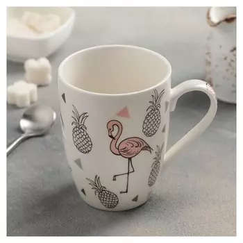 Кружка «Розовый фламинго», 350 мл