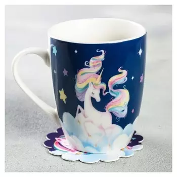 Кружка с подставкой «Волшебные моменты», 350 мл