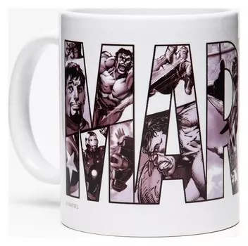 Кружка сублимация "Marvel", мстители 350 мл.