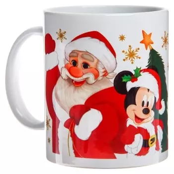 Кружка сублимация "С новым годом!", микки маус, 350 мл