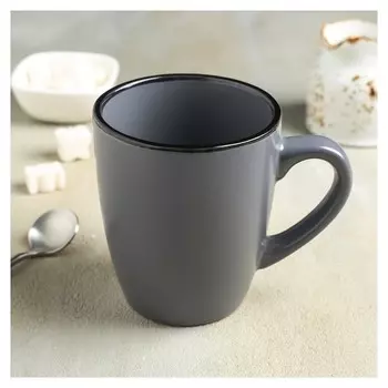 Кружка «Ваниль», 350 мл, цвет серый