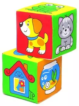 Кубики "Мякиши" Чей домик?