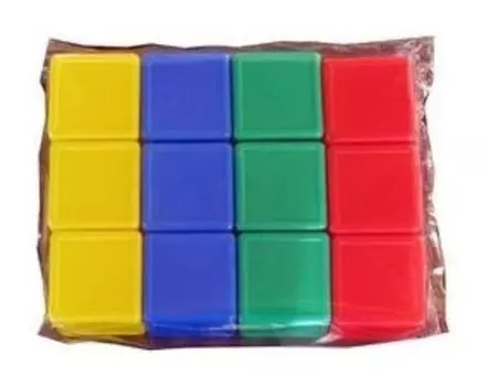 Кубики с бортиком 12 элементов