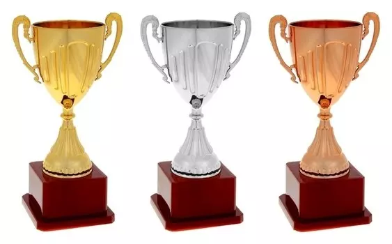 Кубок спортивный пластик 045, цвет золото