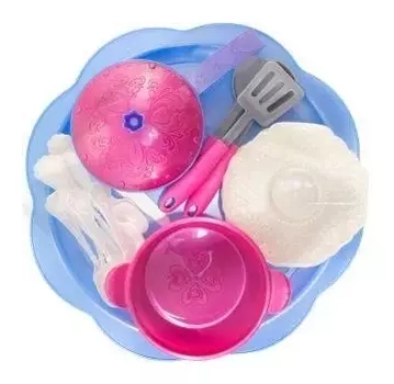 Кухонный сервиз с подносом Волшебная хозяюшка