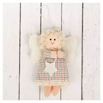 Кукла интерьерная "Ангелочек" с звездой в руках