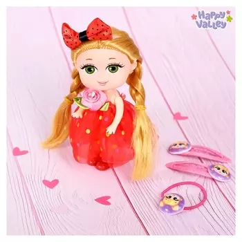 Кукла Лола с заколками и резинкой