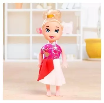 Кукла-малышка, цветные волосы