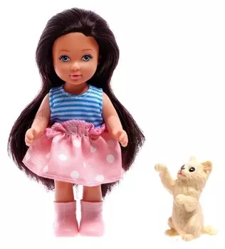 Кукла малышка Lyna» с питомцем