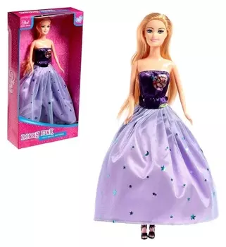 Кукла-модель «Анна» в платье, цвет фиолетовый