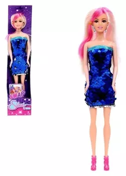 Кукла-модель «Ульяна» в платье, цвет синий