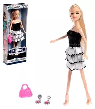 Кукла-модель «Жанна» в платье, с аксессуарами