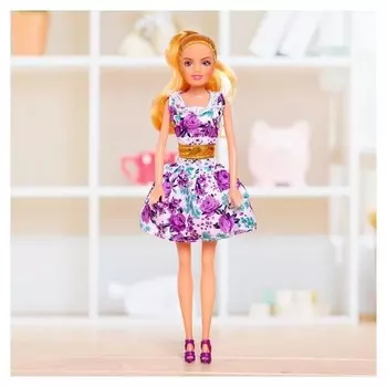 Кукла модная "Моя любимая кукла" в платье с принтом