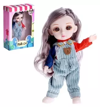 Кукла модная шарнирная «Арина» в комбинезоне