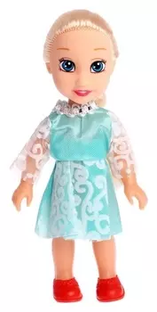 Кукла-мультяшка, цвет бирюзовый