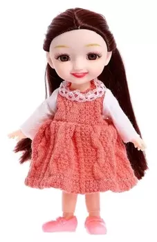 Кукла шарнирная «Есения» в платье, брюнетка