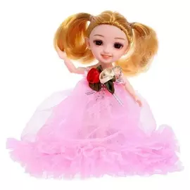 Кукла шарнирная «Лиза», в платье