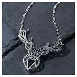 Кулон-амулет "Олень" возрождение, цвет чернёное серебро, 50см