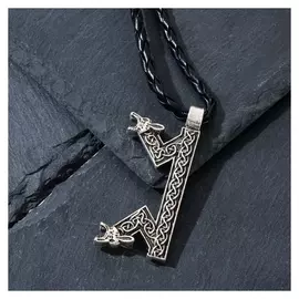 Кулон-амулет "Руны" истина, цвет чернёное серебро, 50см
