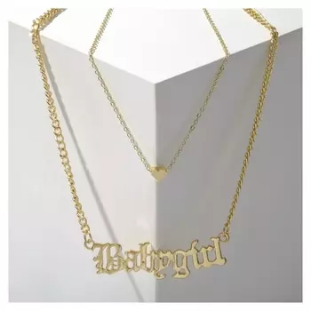 Кулон "Цепь" Babygirl, цвет золото, 45см