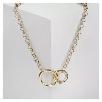 Кулон "Цепь" бесконечное сплетение, цвет золото, 50 см