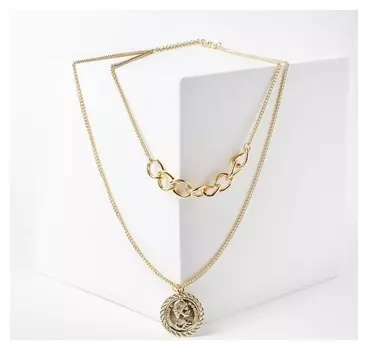 Кулон "Цепь" тонкость, цвет золото, 60см