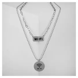 Кулон "Цепь" вай фай, цвет серебро, L=60