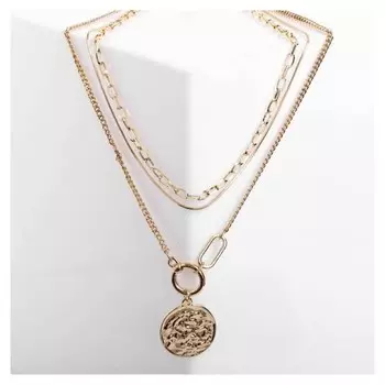 Кулон "Цепь" величие, цвет золото, L=42 см